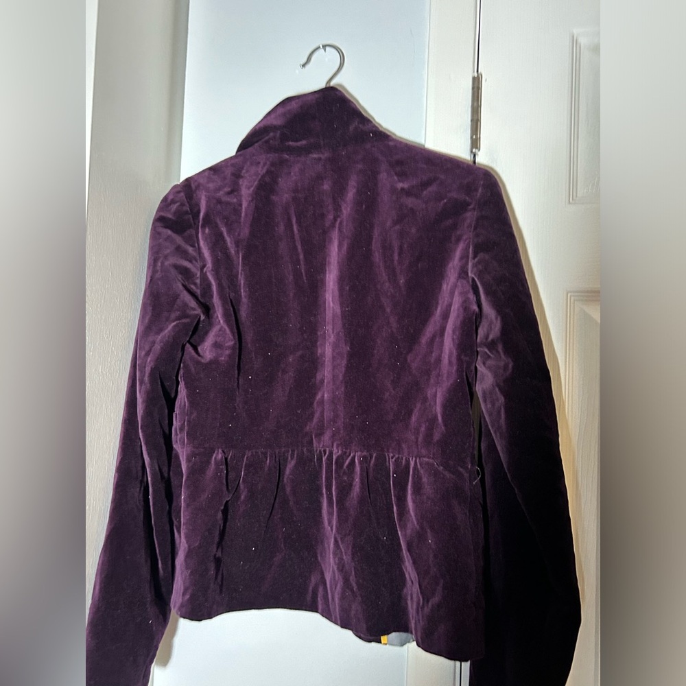 Holiday Jacket Jcrew Velour size 4